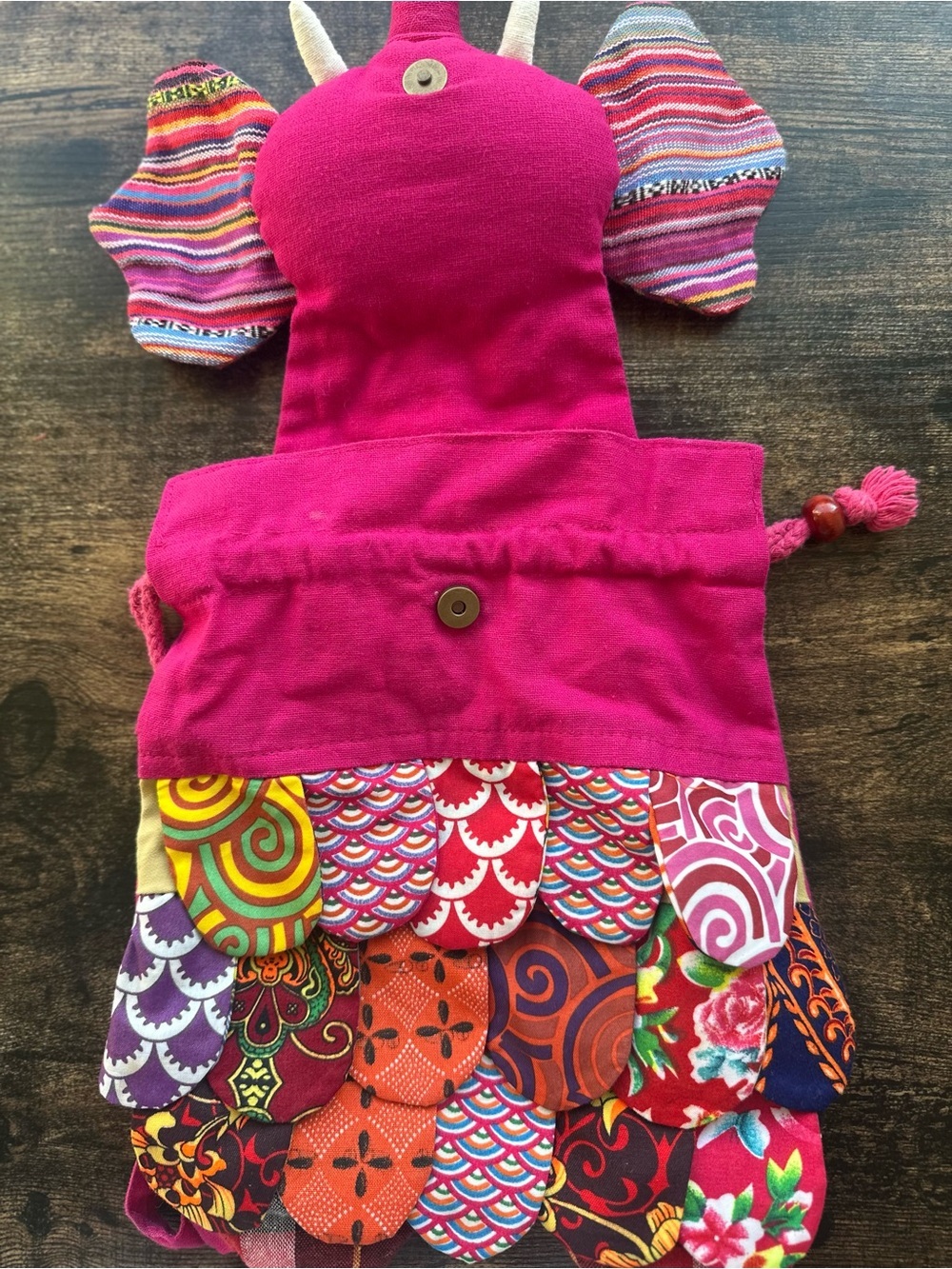 Elephant Patchwork Backpack - Picture 6 of 10